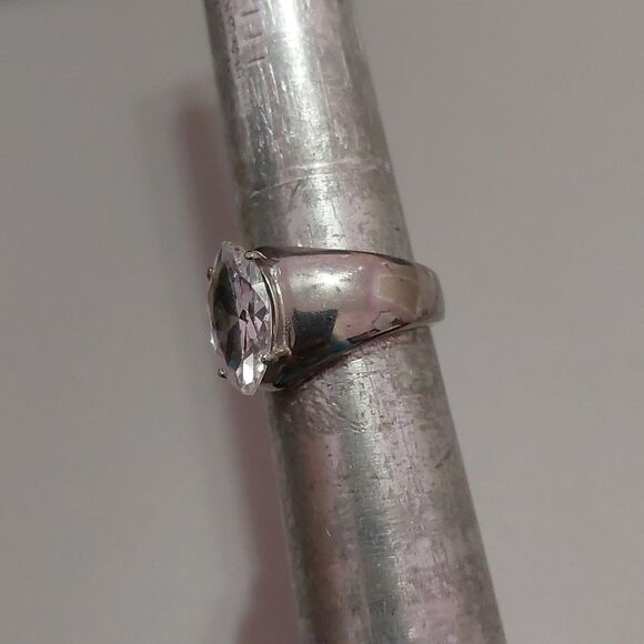 TK316 TUSK Stainless Steel Cubic Zirconia Ring Size 8 - Picture 3 of 7